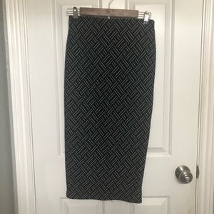 Zara Herringbone Pencil Skirt